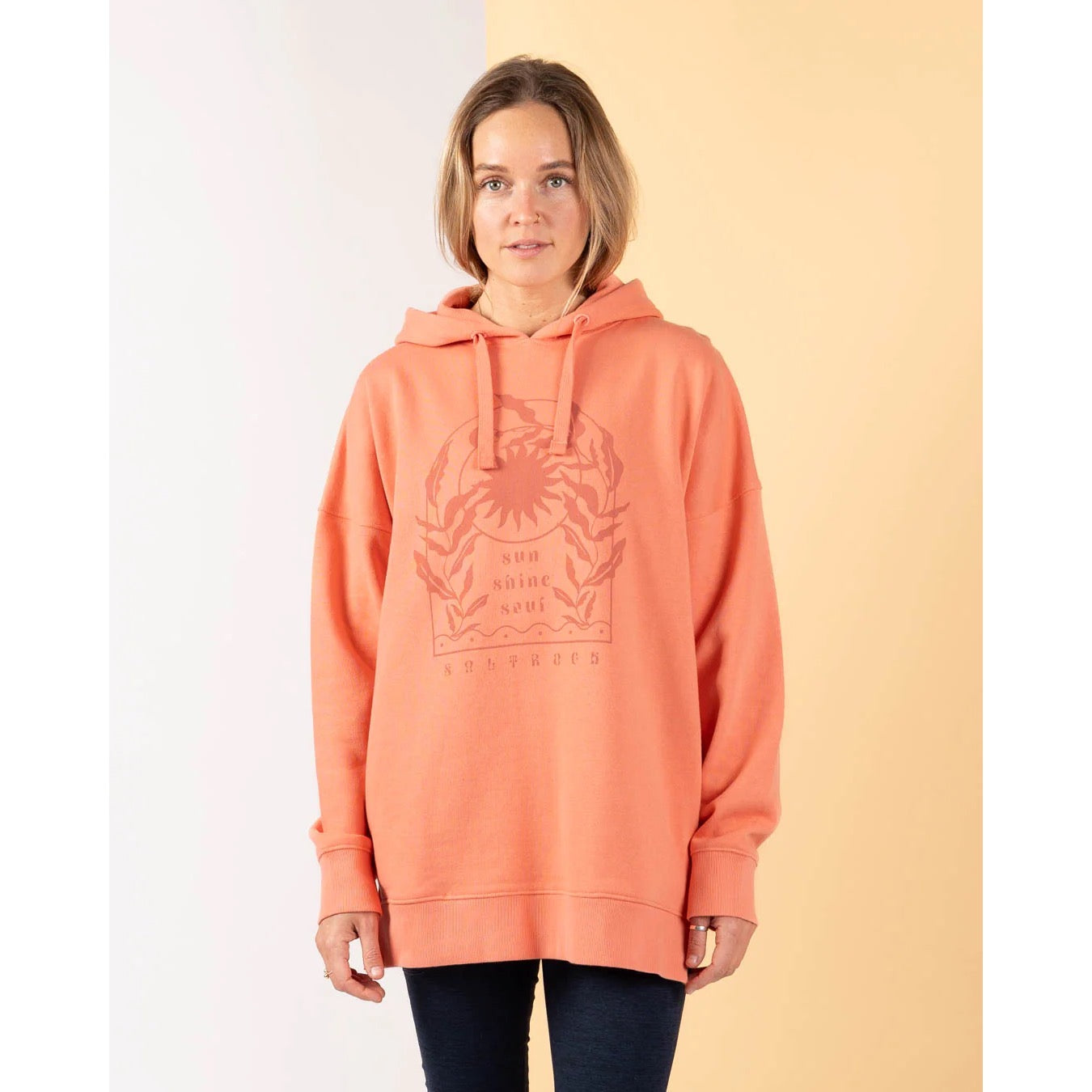 Saltrock Womens Sunshine Soul Hoodie Hwf22501065 Clothing XS ADULT / Coral,SMALL ADULT / Coral,MEDIUM ADULT / Coral,LARGE ADULT / Coral