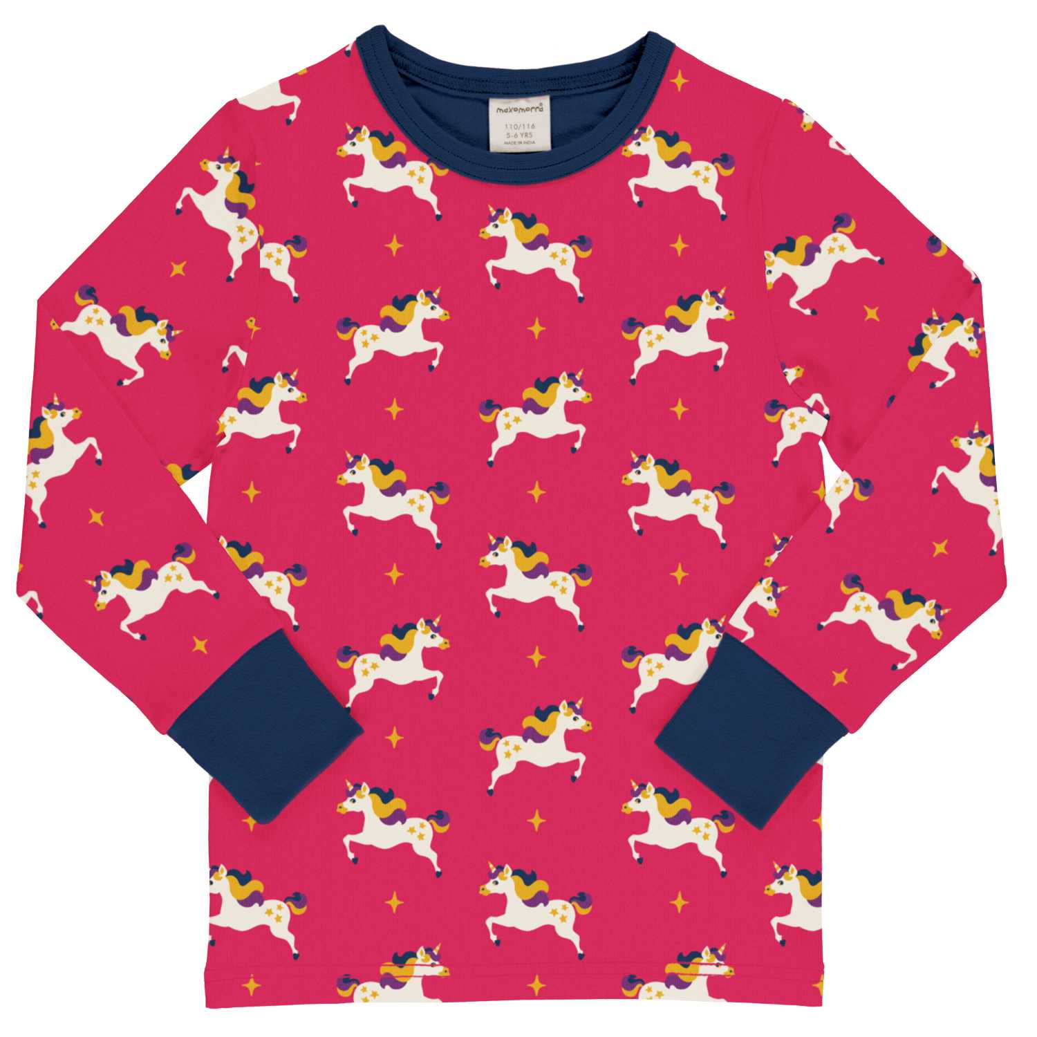 Maxomorra Unicorn Ls Top Aw24 Fuchsia Clothing 2-3YRS / Fuchsia,3-4YRS / Fuchsia,4-5YRS / Fuchsia,5-6YRS / Fuchsia,7-8YRS / Fuchsia