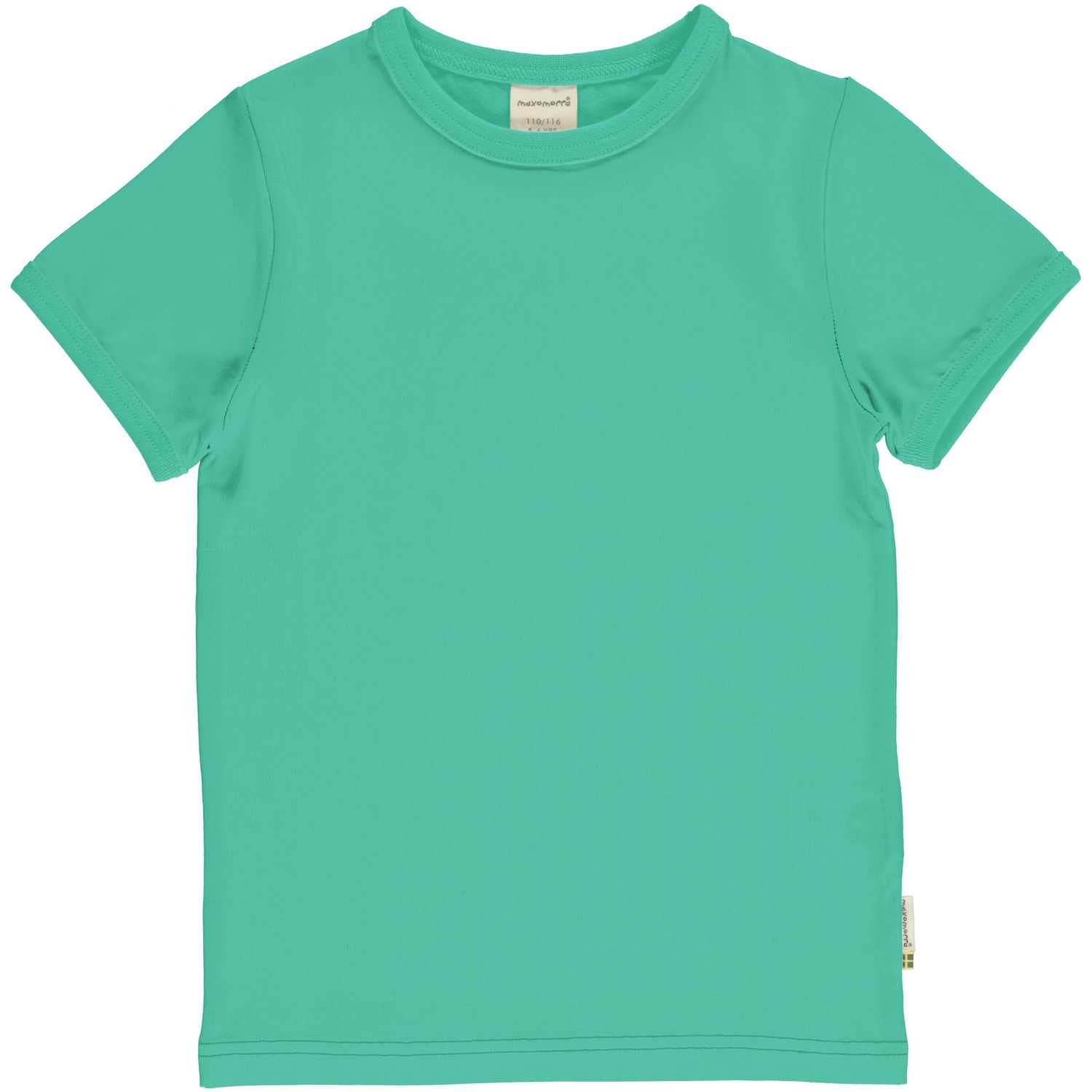 Maxomorra Solid T-Shirt Dxbas11-Sxbas35 Green Clothing 3-4YRS / Green,5-6YRS / Green,7-8YRS / Green