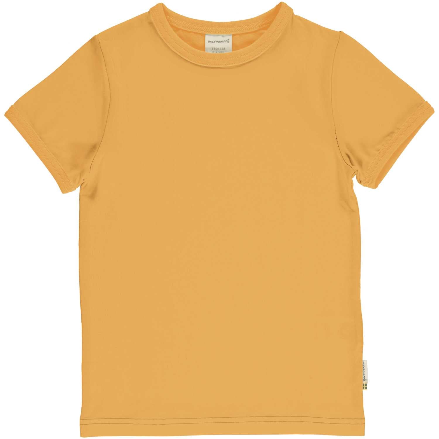 Maxomorra Solid T-Shirt Dxbas12-Sxbas35 Yellow Clothing 3-4YRS / Yellow,5-6YRS / Yellow,7-8YRS / Yellow