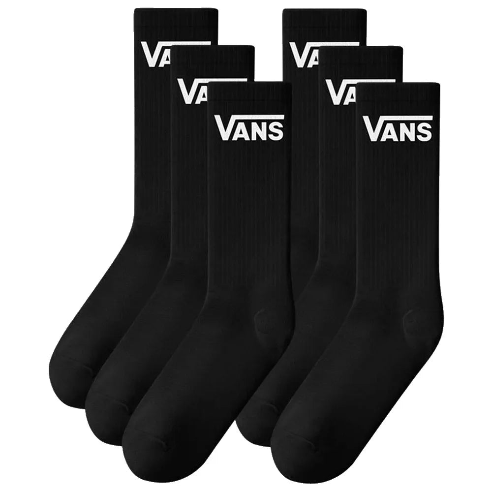 Vans Adult 6 Pack Socks Vn000qcbblk1 Black Clothing UK 5.5-8 / Black,UK 8.5-12 / Black