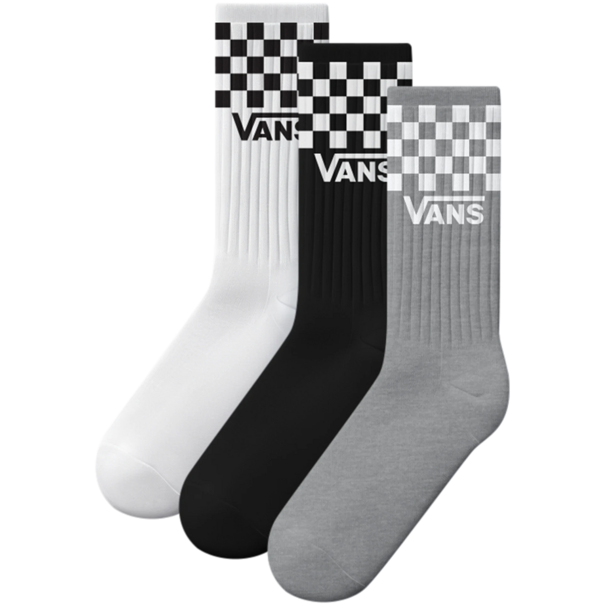 Vans Kids 3 Pack Socks Vn000q1qy281 Black White Grey Clothing ONE SIZE / Multi