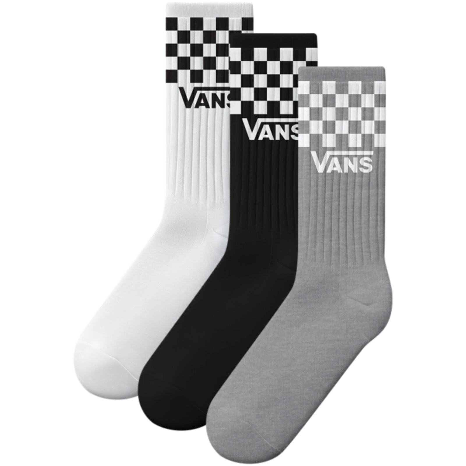 Vans Kids 3 Pack Socks Vn000q1qy281 Black White Grey Clothing ONE SIZE / Multi