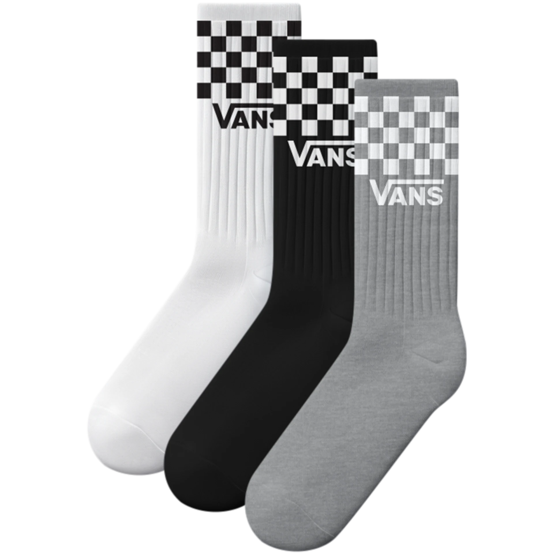 Vans Kids 3 Pack Socks Vn000q1qy281 Black White Grey Clothing Multi / ONE SIZE