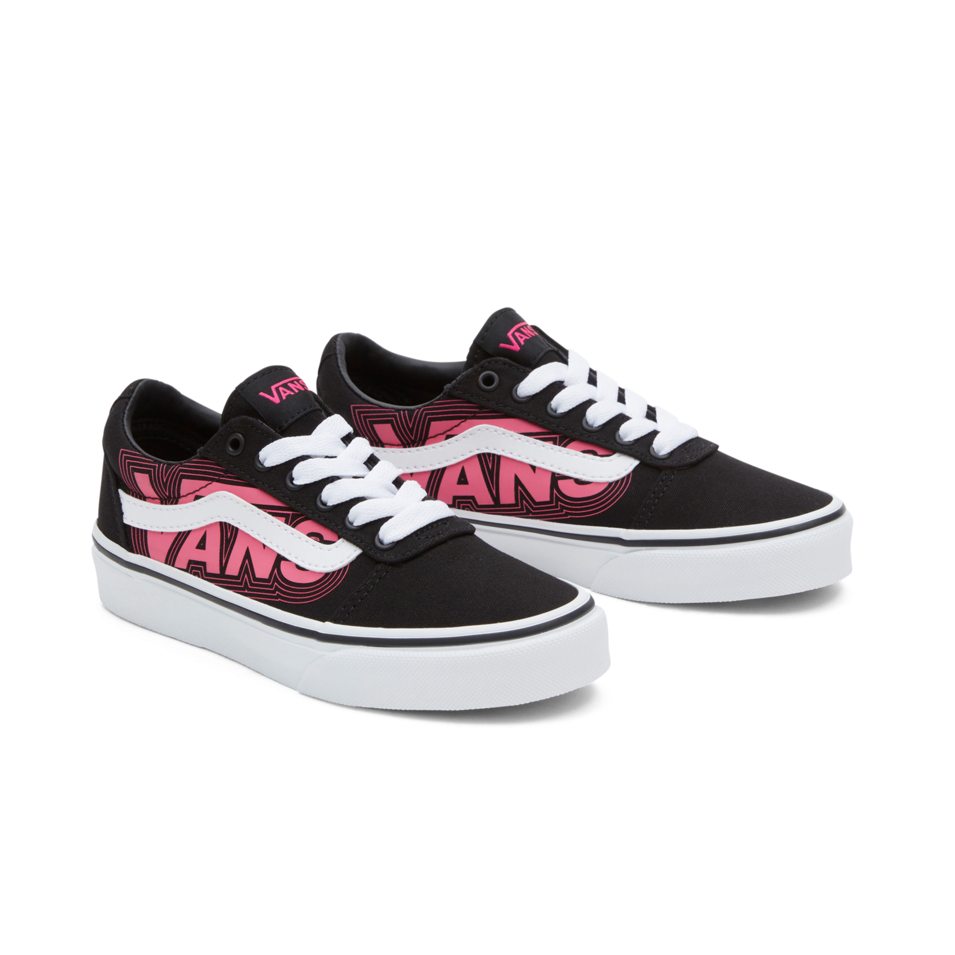 Vans Vans Kids Glow Ward Vn0a3tfwpib1 Neon Pink Footwear UK13 EU31 / Black,UK1 EU32 / Black,UK2 EU33 / Black,UK2.5 EU34 / Black,UK3 EU35 / Black,UK4 EU36.5 / Black,UK5 EU38 / Black