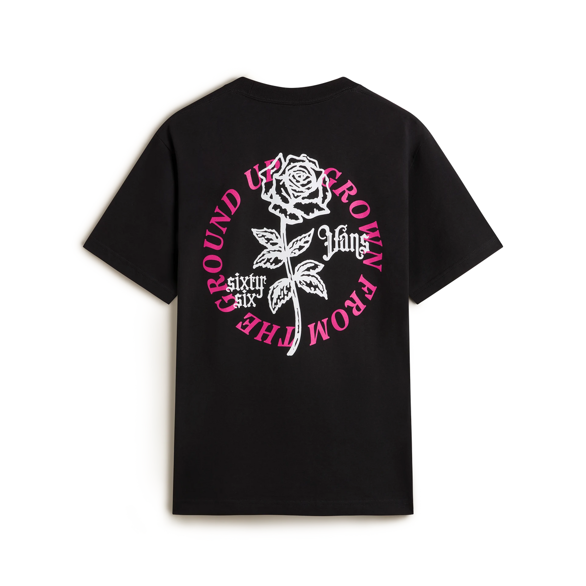 Vans Mens Grown From The Ground T-Shirt Vn000pchblk Black Clothing S / Black,M / Black,L / Black,XL / Black