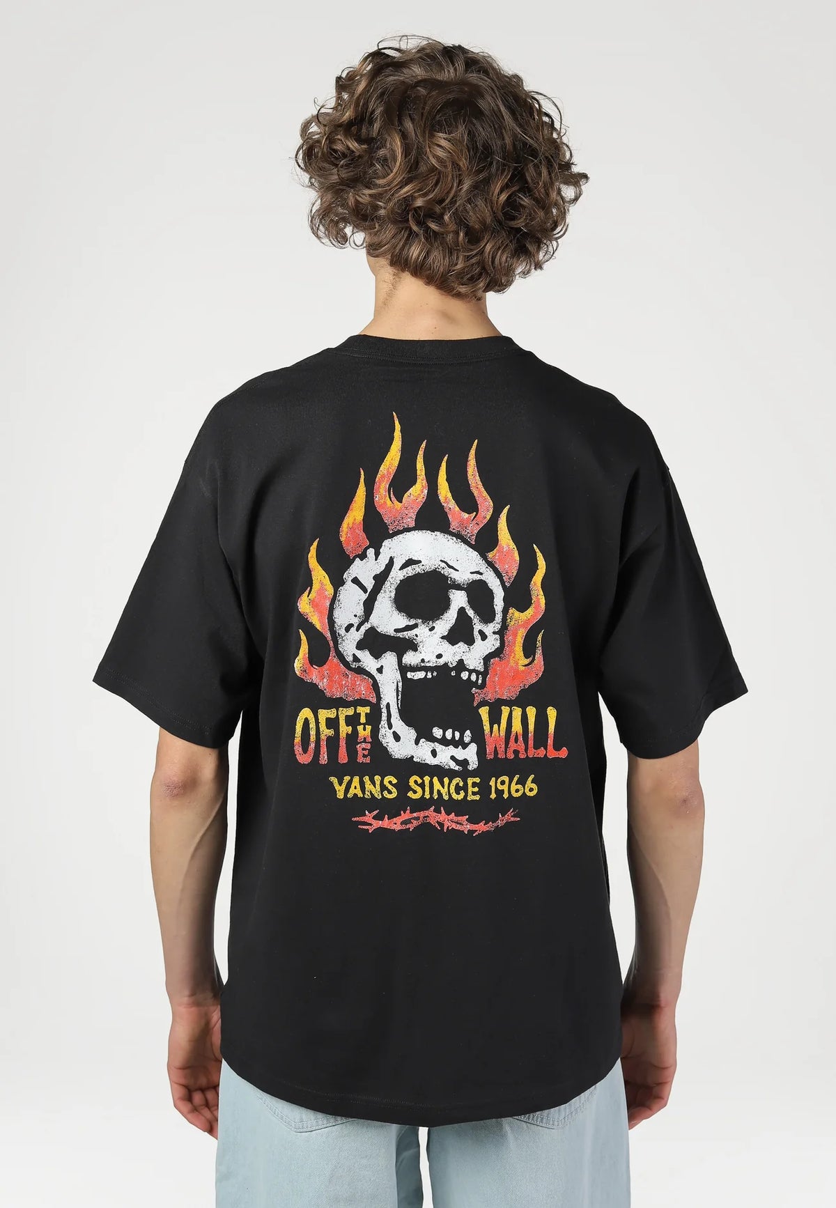 Vans Mens Off The Wall Fever T-Shirt Vn000vw0blk1 Black Clothing M / Black,L / Black,XL / Black,XXL / Black