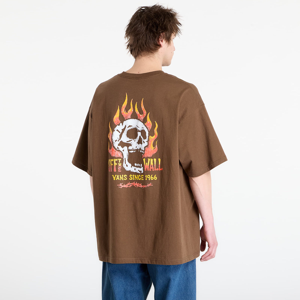 Vans Mens Off The Wall Fever T-Shirt Vn000vw0fst1 Cocoa Clothing M / Brown,L / Brown,XL / Brown,XXL / Brown
