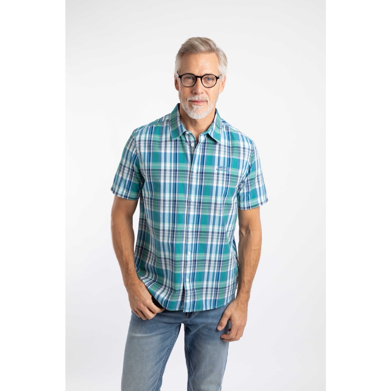 Weird Fish Mens Judd Check Shirt 204030 Blue