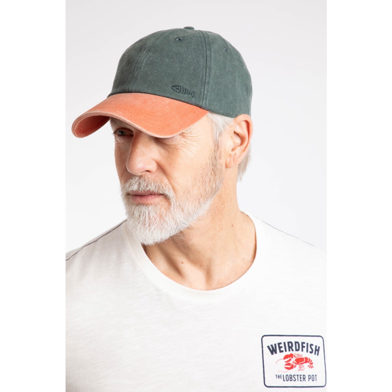 Weird Fish Westbury Colourblock Adult Cap 203412 Basil Clothing ONE SIZE / Green