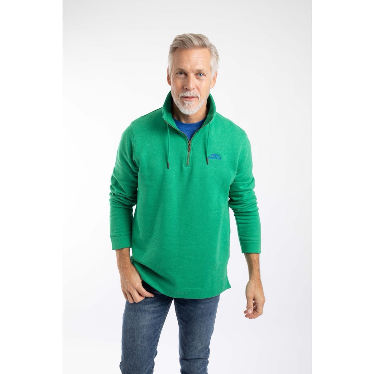 Weirdfish Mens Brampton Sweatshirt 203659 Heritage Green
