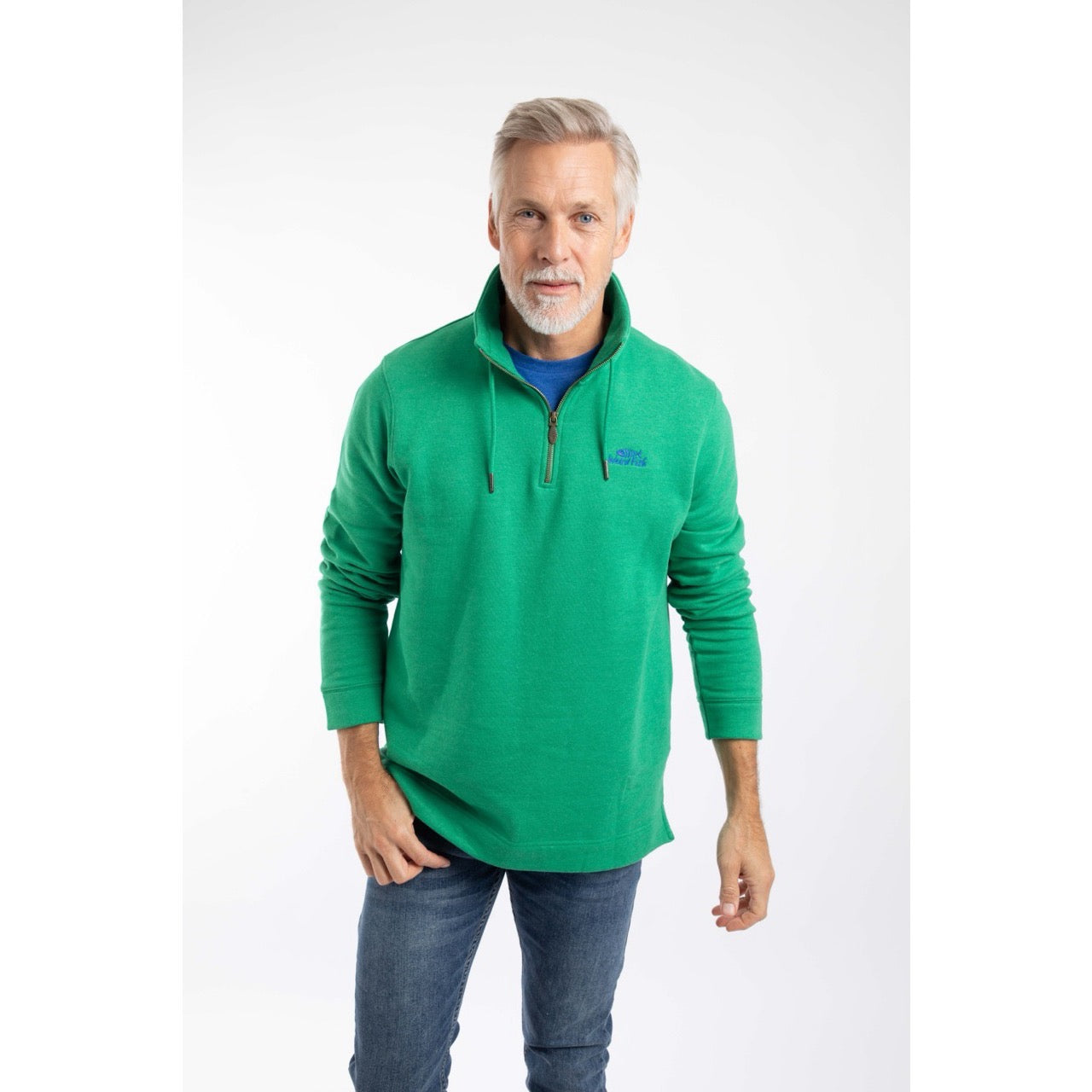 Weirdfish Mens Brampton Sweatshirt 203659 Heritage Green