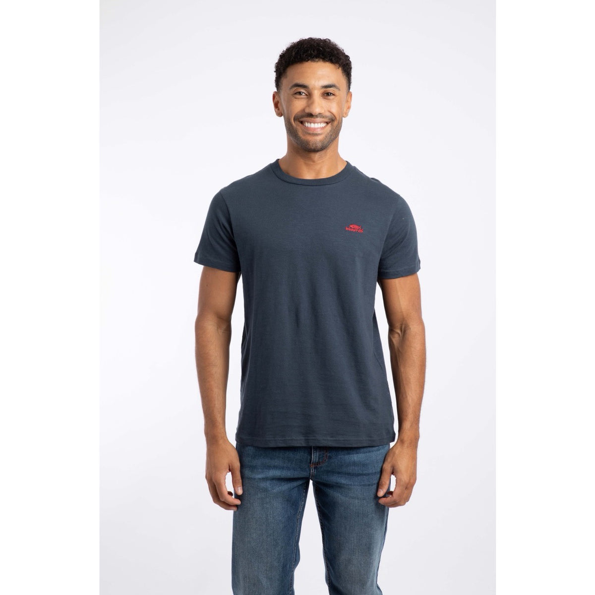 Weirdfish Mens Fished T-Shirt 202703 Navy