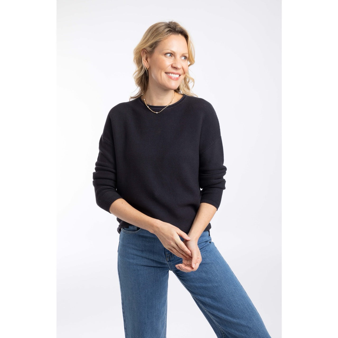 Weirdfish Women Dalla Jumper 202876 Navy