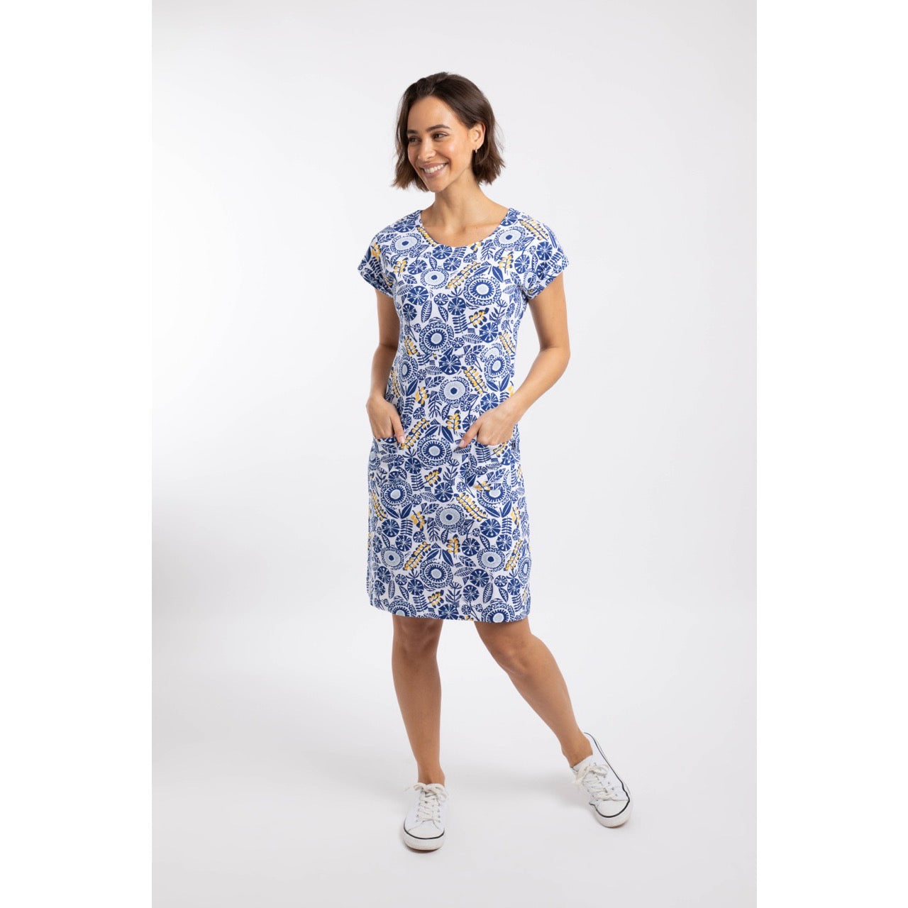 Weirdfish Women Tallahassee Dress 203972 Blue Sapphire