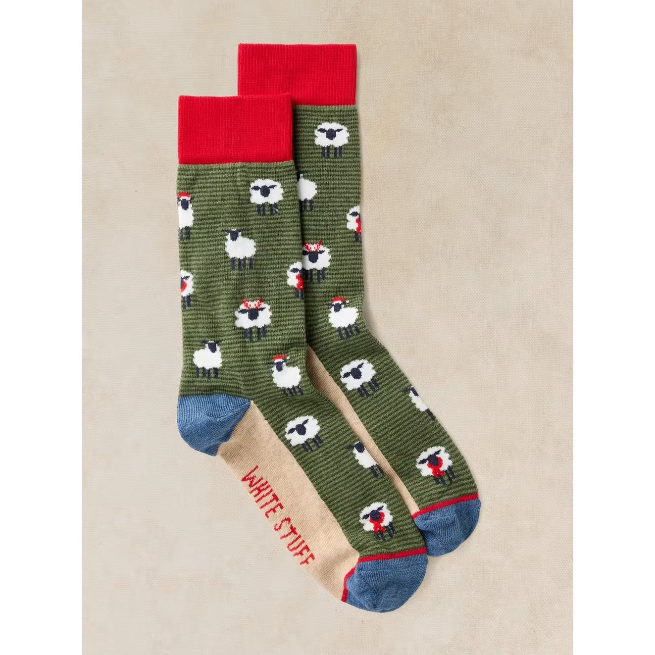 White Stuff Mens Christmas Sheep Socks 447514