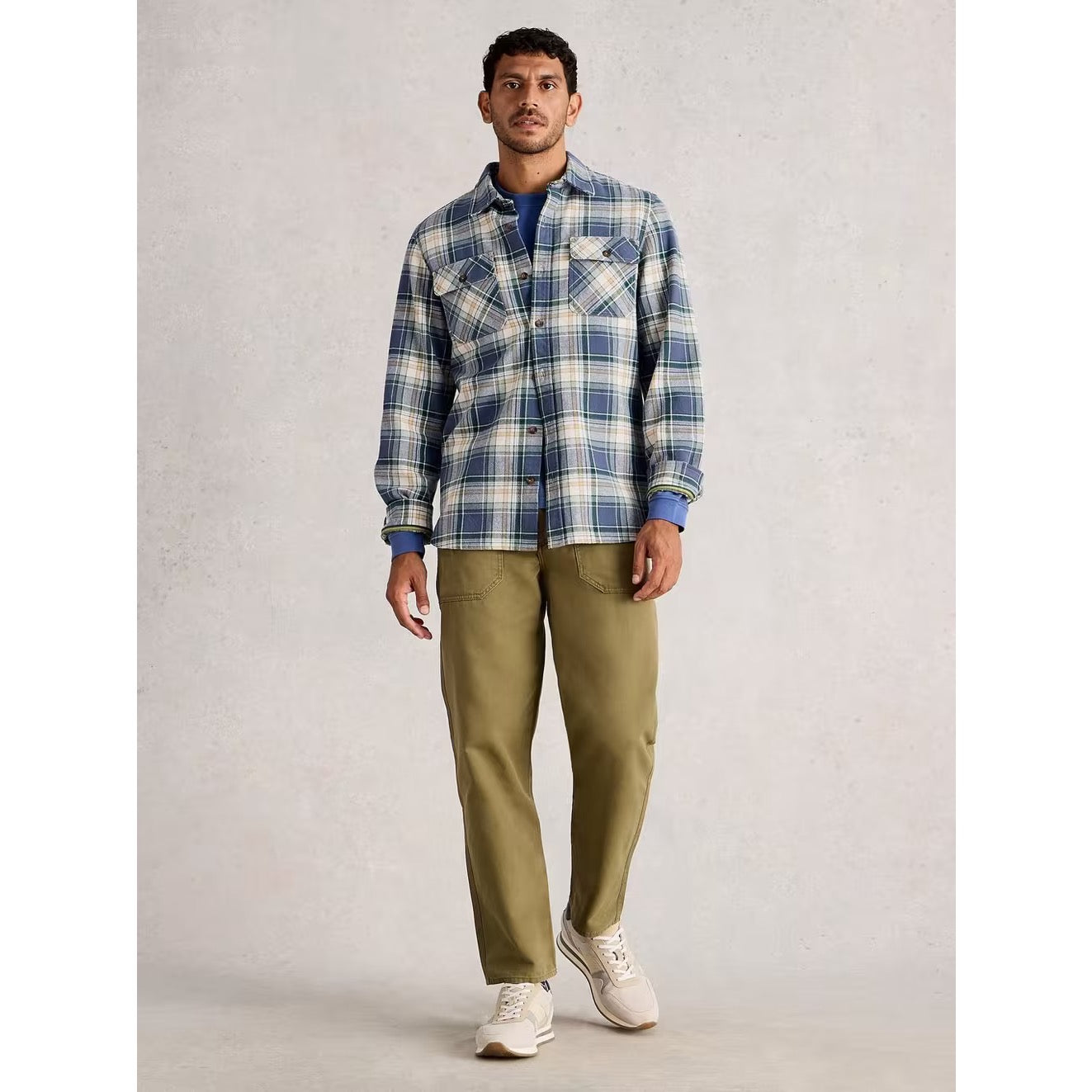 White Stuff Mens Darwen Check Shirt 444199 Blue Clothing S / Blue,M / Blue,L / Blue,XL / Blue