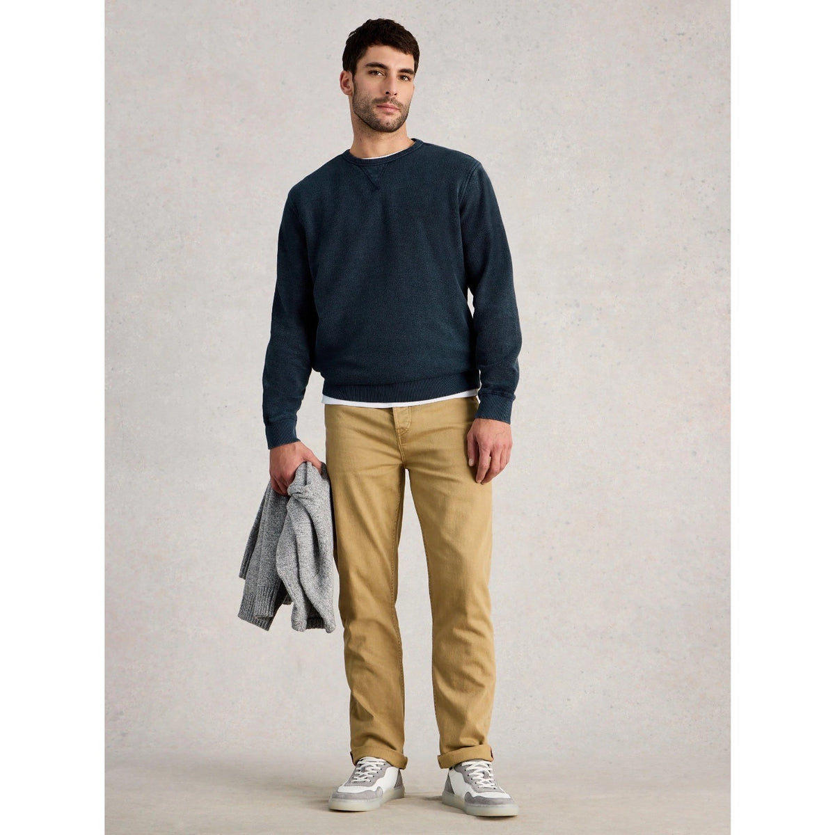 White Stuff Mens Sidmouth Crew Sweatshirt 445049 Navy Clothing M / Navy,L / Navy,XL / Navy,XXL / Navy
