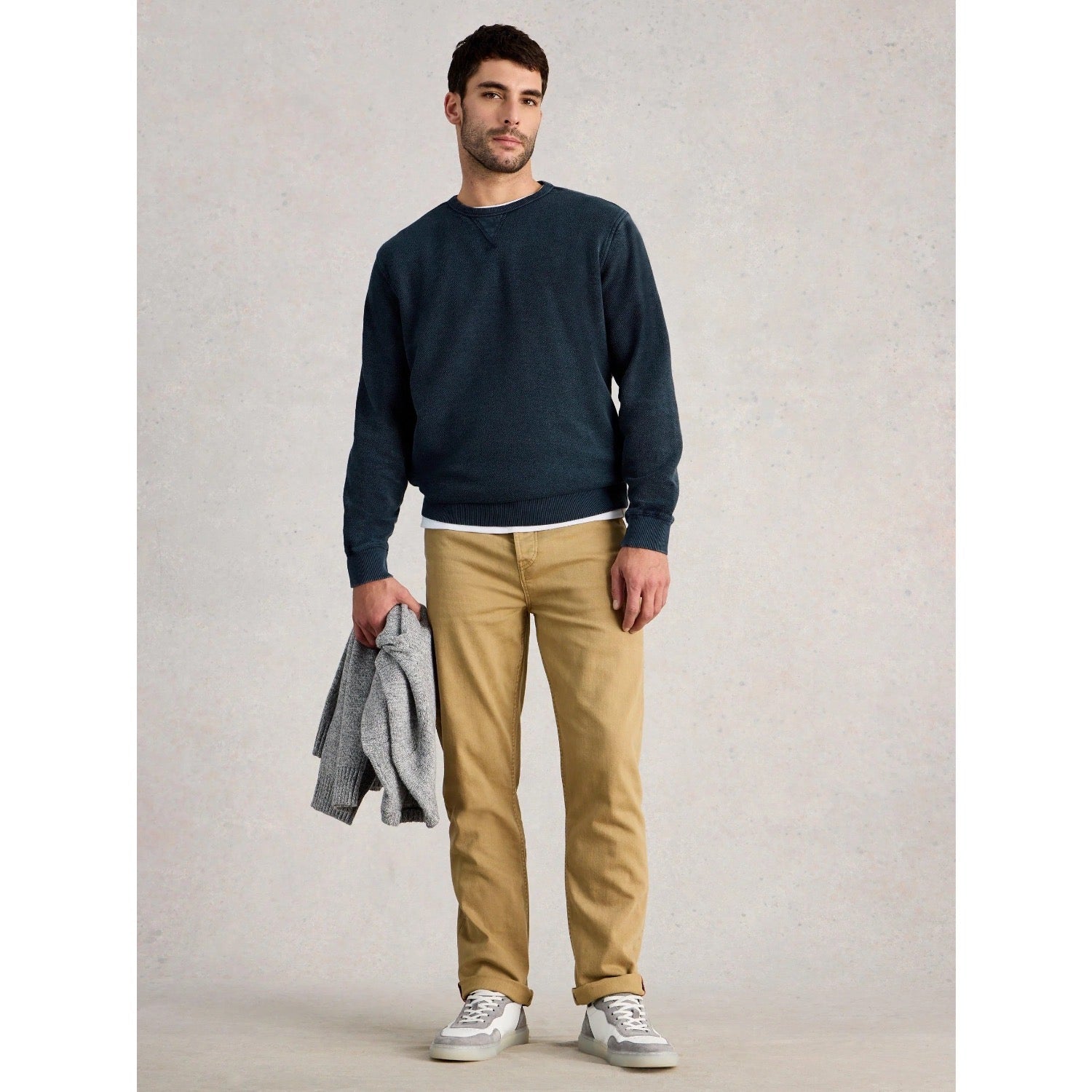 White Stuff Mens Sidmouth Crew Sweatshirt 445049 Navy Clothing M / Navy,L / Navy,XL / Navy,XXL / Navy