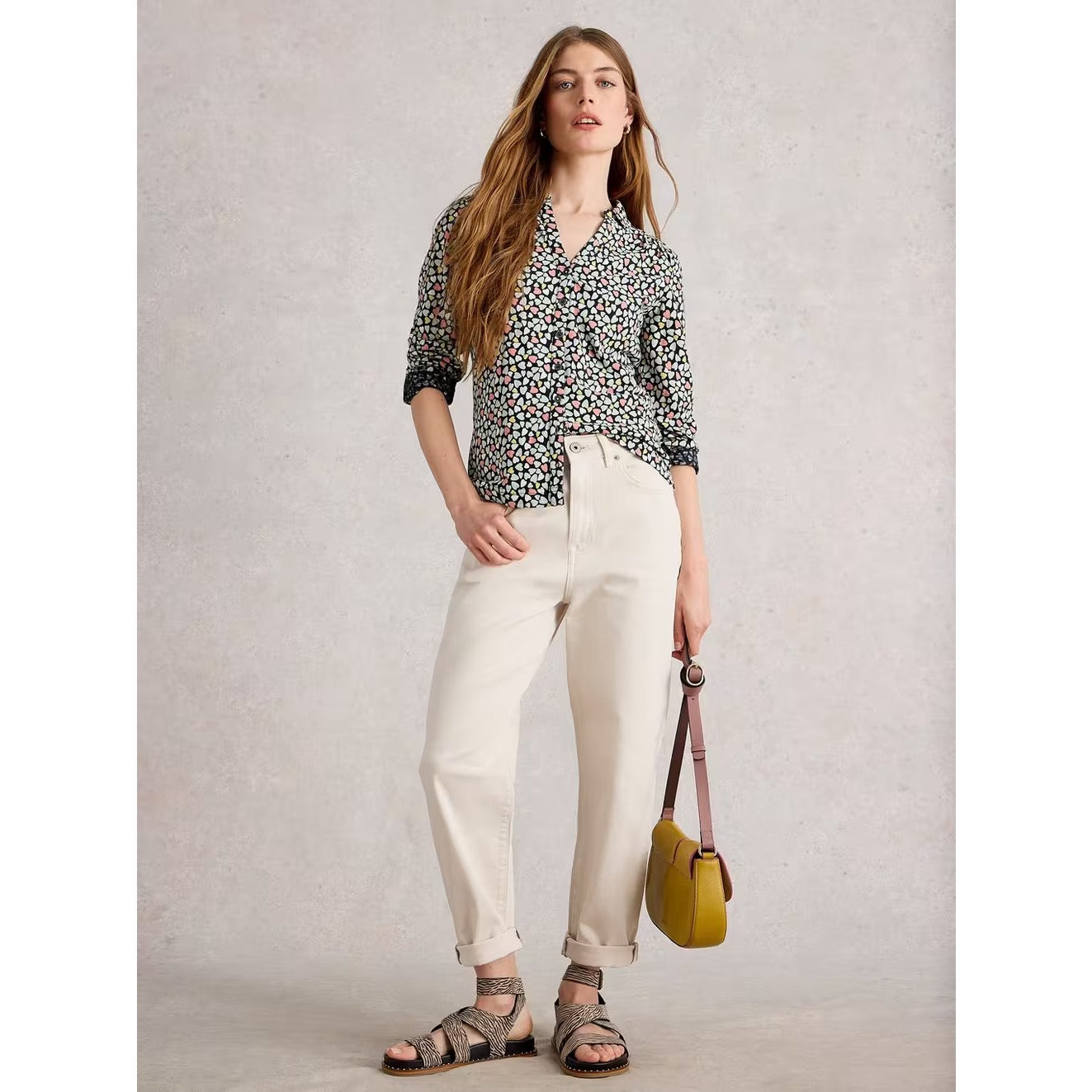 White Stuff Womens Annie Jersey Shirt 444331 Hearts Clothing UK8 / Multi,UK10 / Multi,UK12 / Multi,UK14 / Multi,UK16 / Multi