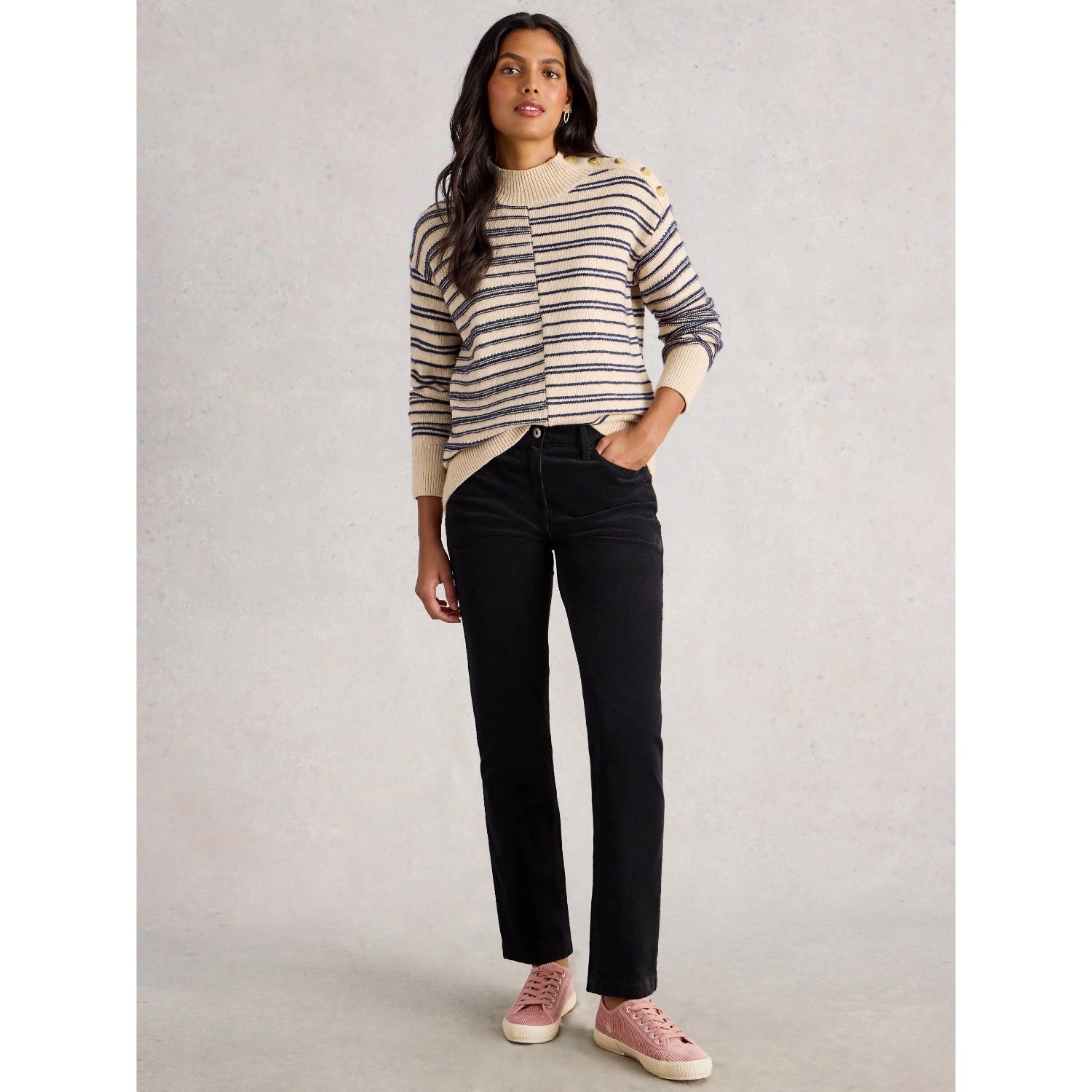 White Stuff Womens Brooke Cord Trousers 444855 Charcoal Grey Clothing UK8 REG / Charcoal,UK10 REG / Charcoal,UK12 REG / Charcoal,UK14 REG / Charcoal,UK16 REG / Charcoal,UK18 REG / Charcoal