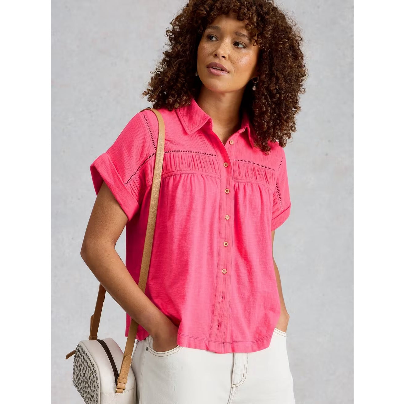 White Stuff Womens Didi Tunic Top 445839 Pink