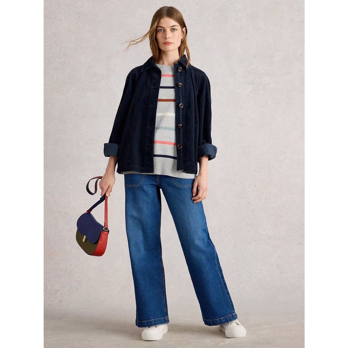 White Stuff Womens Eden Cord Jacket 444233 Navy Clothing UK8 / Navy,UK10 / Navy,UK12 / Navy,UK14 / Navy,UK16 / Navy,UK18 / Navy