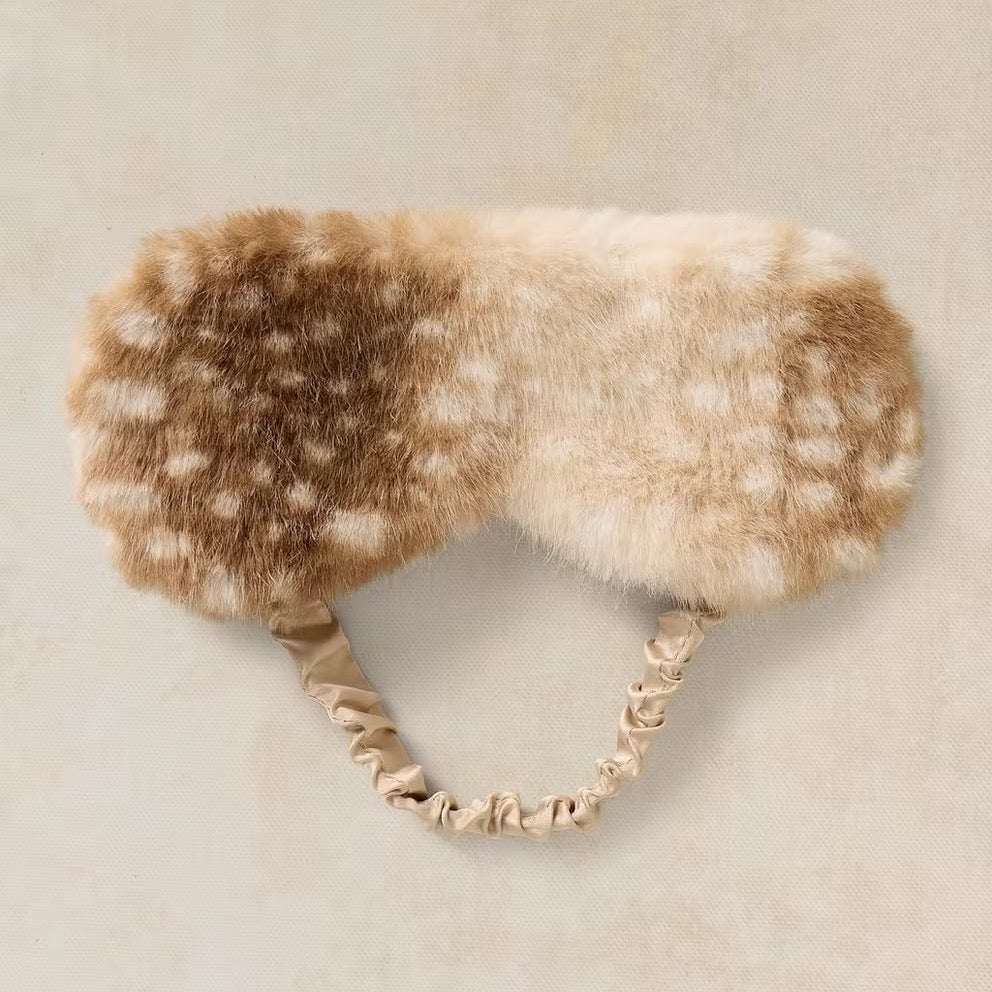 White Stuff Womens Faux Fur Eye Mask 447764 Champagne Clothing ONE SIZE / Champagne