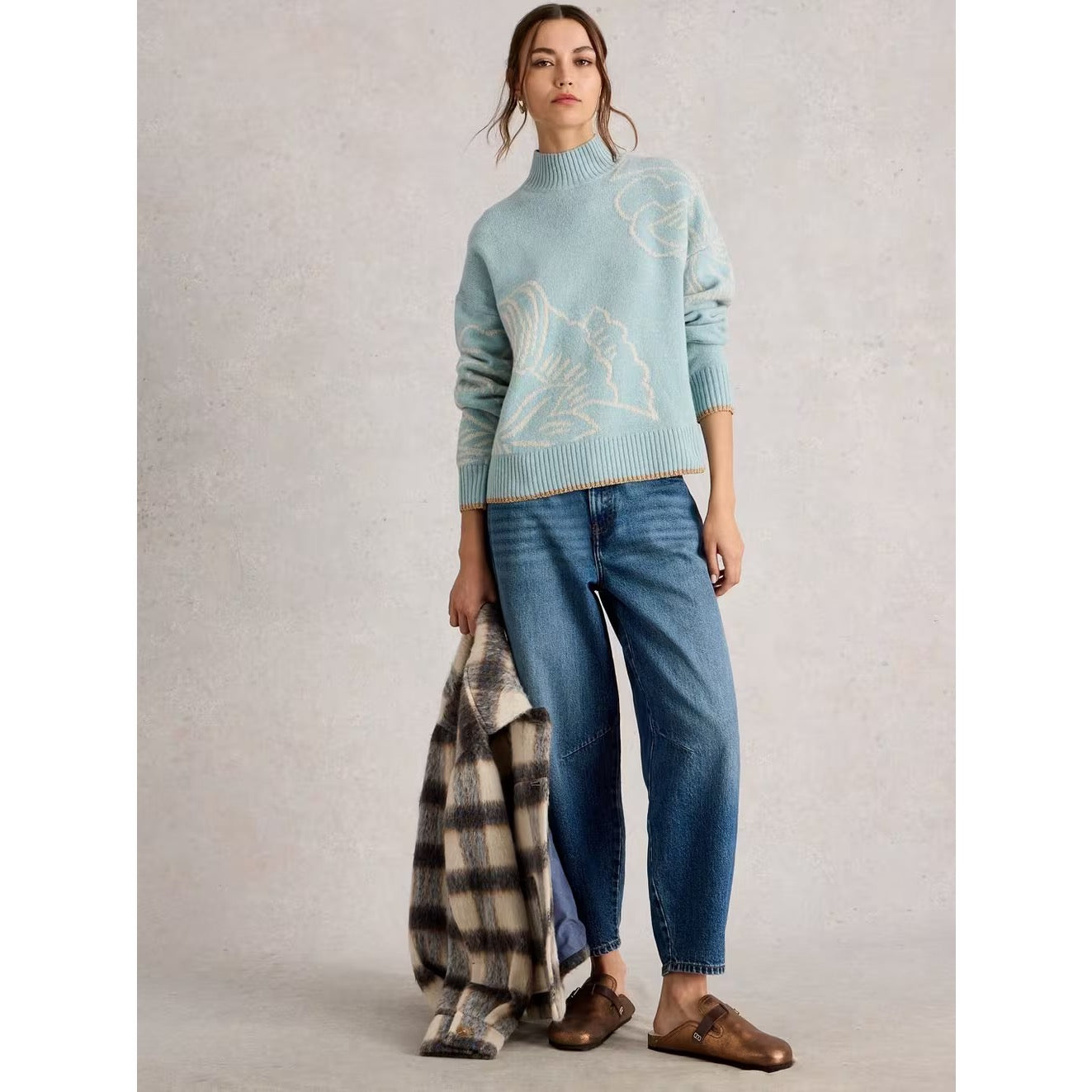 White Stuff Womens Fenella Jumper 444654 Pale Blue Clothing UK10 / Pale Blue,UK12 / Pale Blue,UK14 / Pale Blue,UK16 / Pale Blue