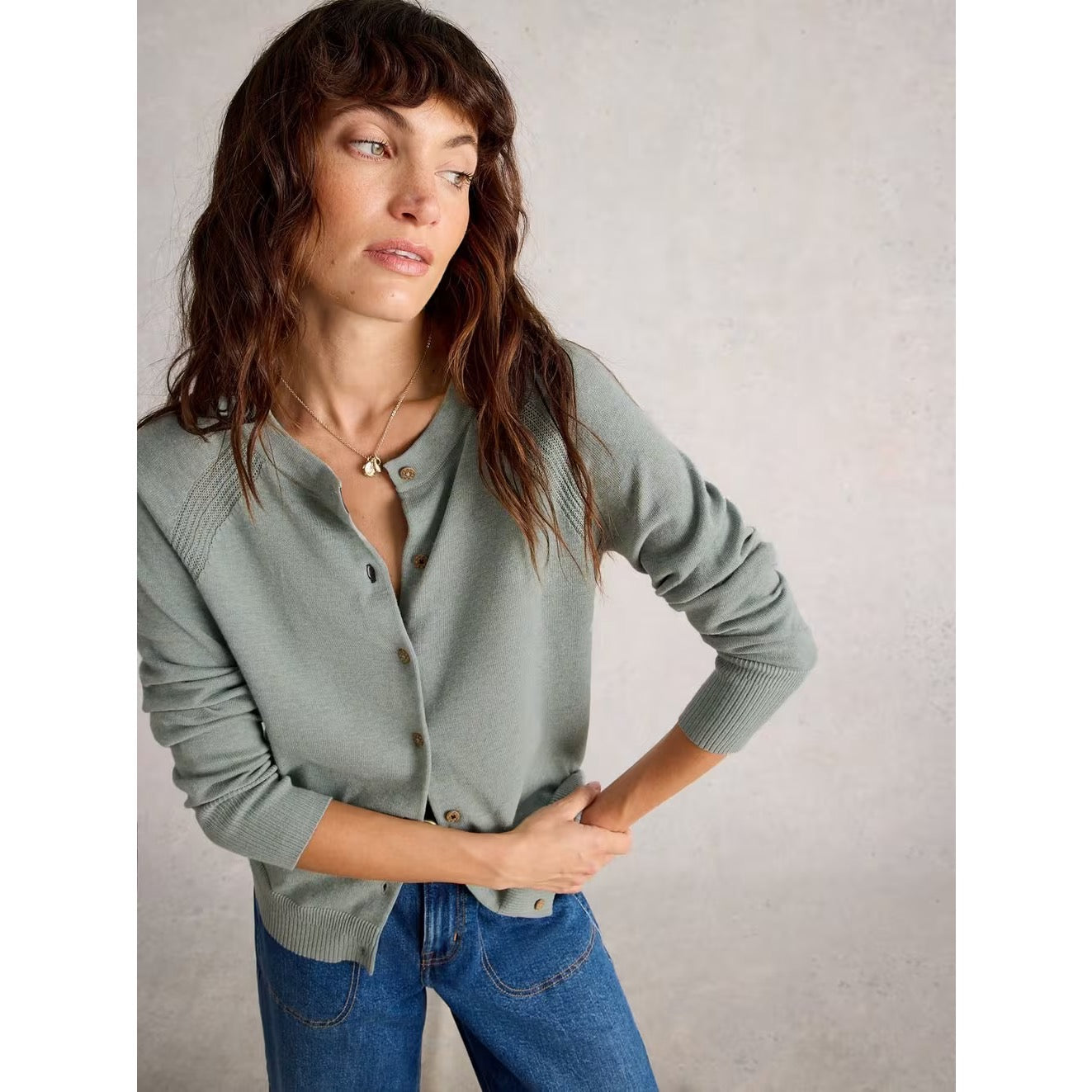 White Stuff Womens Lulu Cardigan 444074 Sage Clothing UK8 / Sage,UK10 / Sage,UK12 / Sage,UK14 / Sage,UK16 / Sage,UK18 / Sage