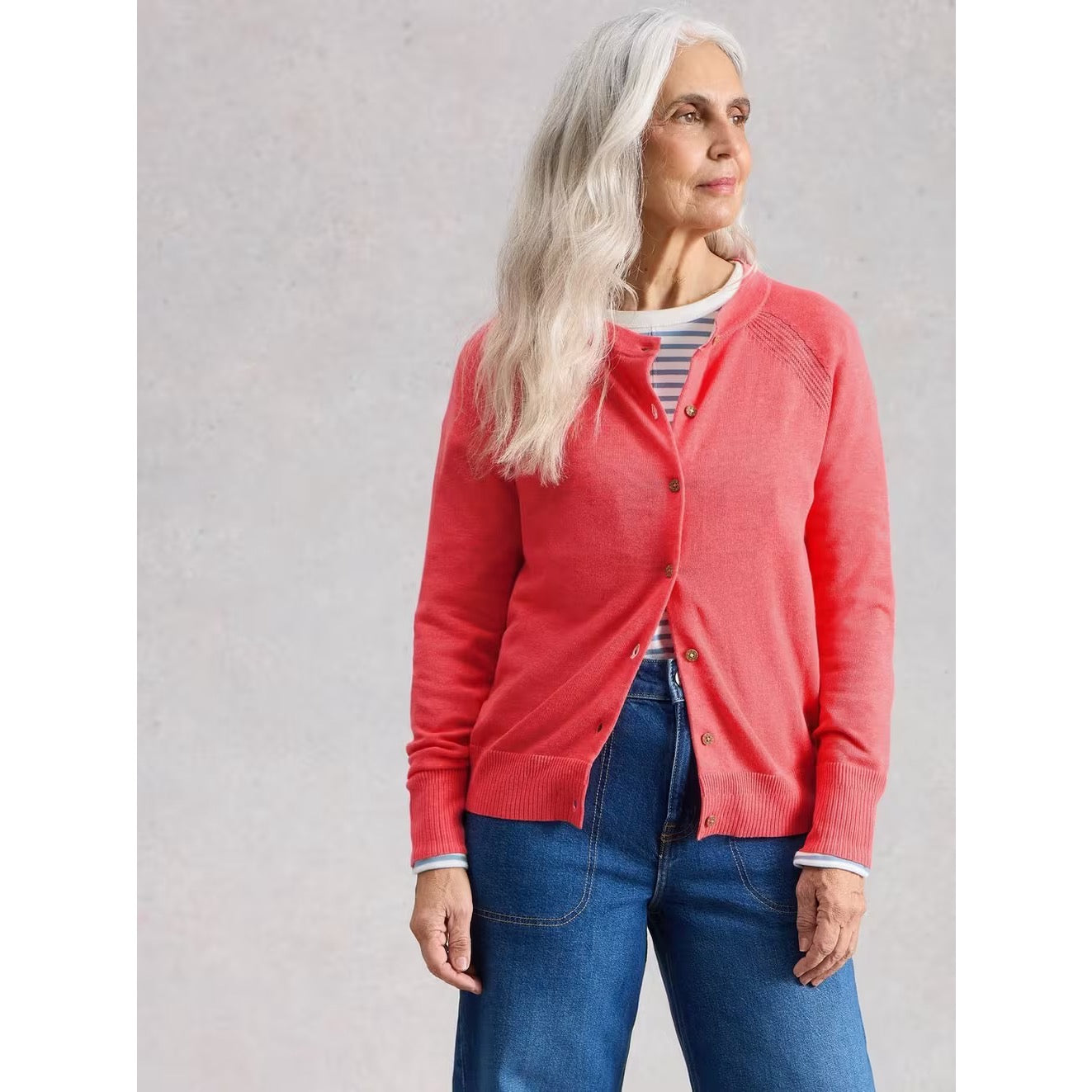 White Stuff Womens Lulu Cardigan 445398 Bright Pink Clothing UK8 / Pink,UK10 / Pink,UK12 / Pink,UK14 / Pink,UK16 / Pink,UK18 / Pink