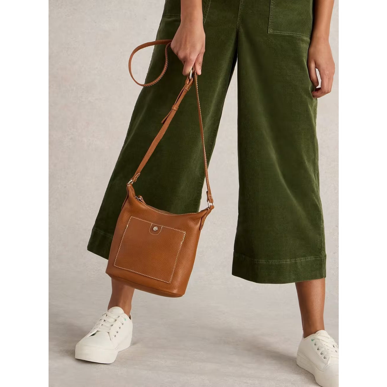 White Stuff Womens Mini Fern Crossbody Bag 441118 Tan Accessories ONE SIZE / Tan