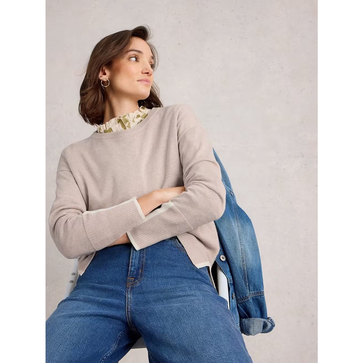 White Stuff Womens Olive Jumper 444046 Natural Clothing UK8 / Natural,UK10 / Natural,UK12 / Natural,UK14 / Natural,UK16 / Natural