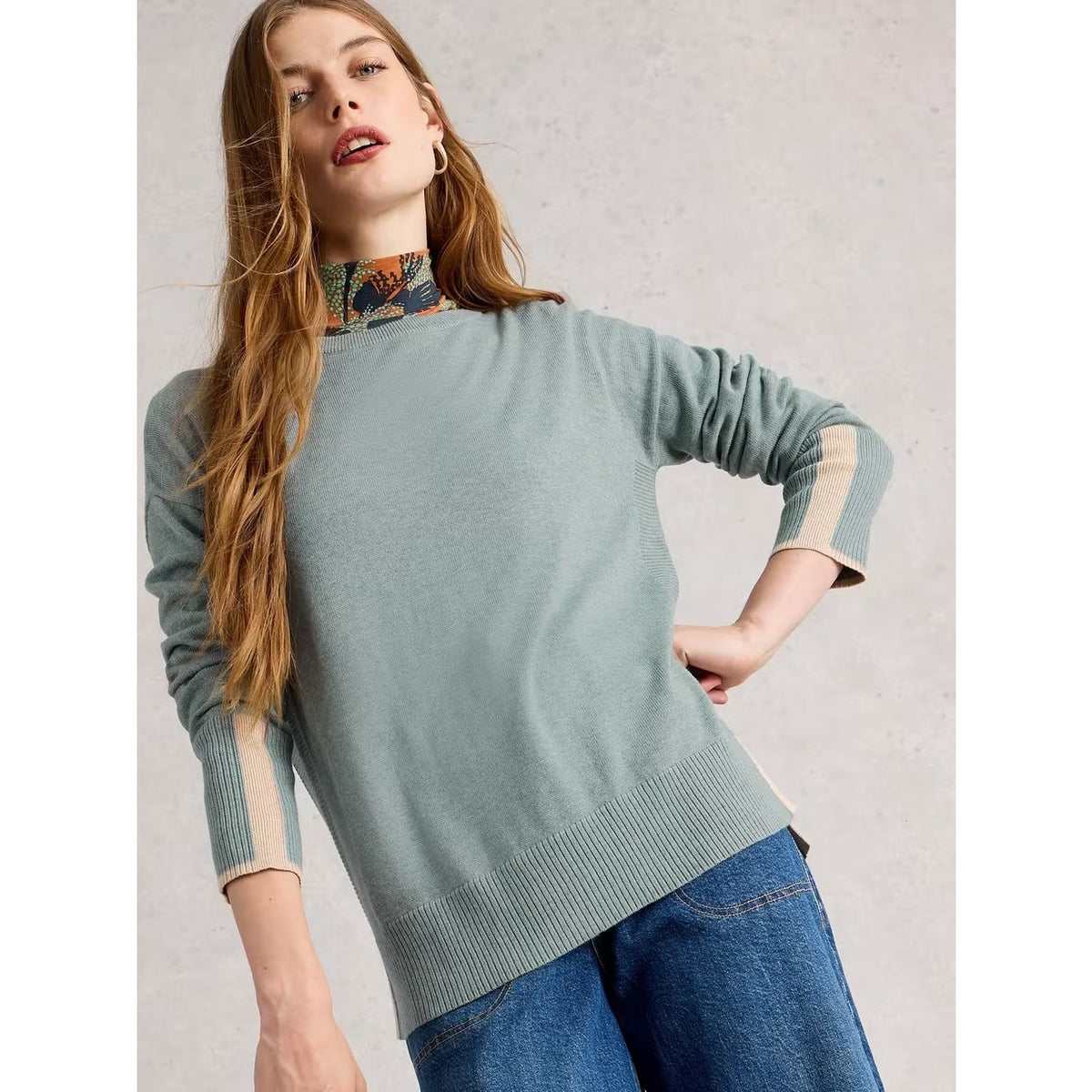 White Stuff Womens Olive Jumper 444046 Sage