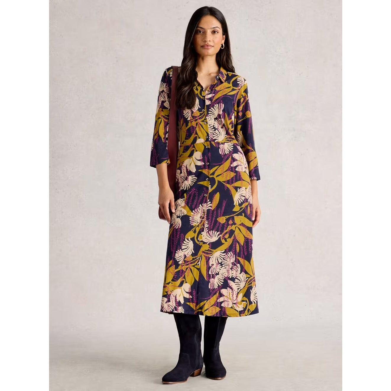 White Stuff Womens Rua Jersey Shirt Dress 444340 Multi Clothing UK8 / Multi,UK10 / Multi,UK12 / Multi,UK14 / Multi,UK16 / Multi,UK18 / Multi