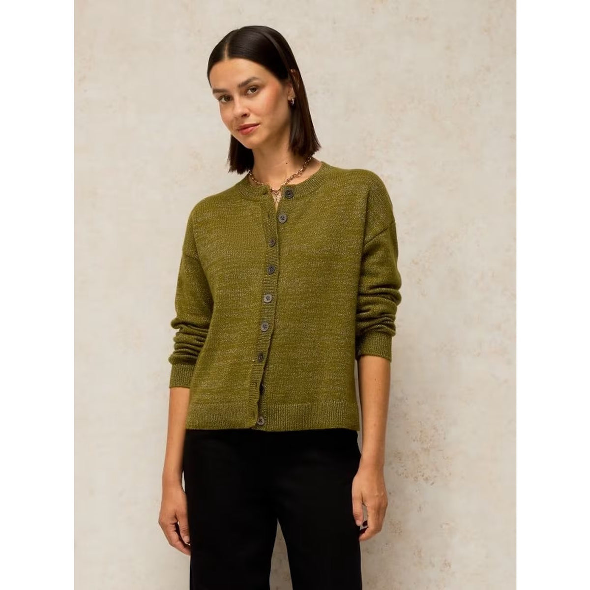 White Stuff Womens Sansa Sparkle Cardigan 447451 Mid Green Clothing UK8 / Green,UK10 / Green,UK12 / Green,UK14 / Green,UK16 / Green,UK18 / Green