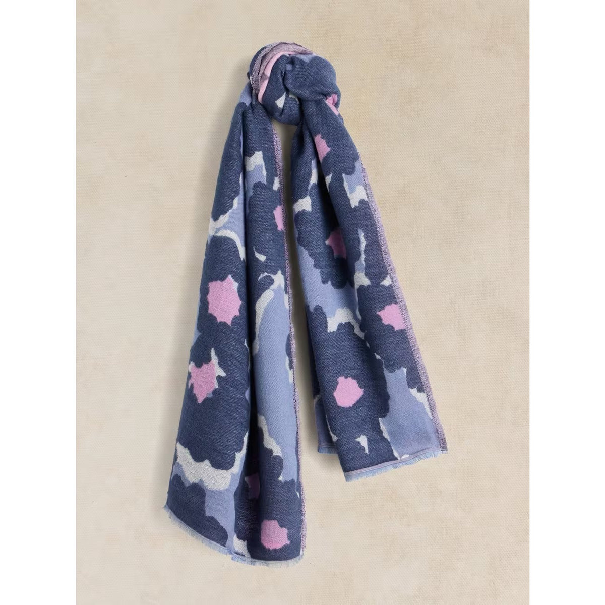White Stuff Womens Selma Scarf 446620 Blue Print