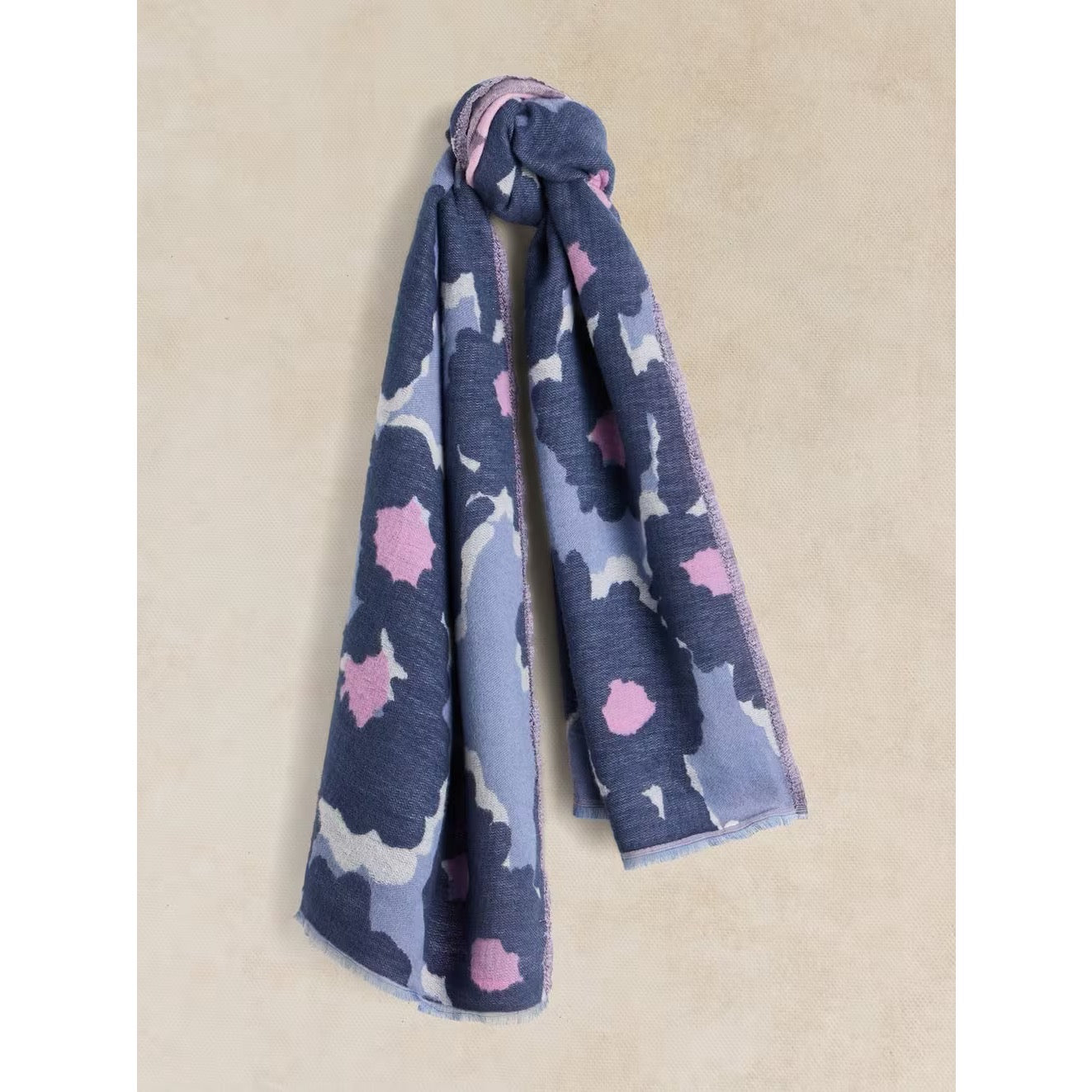 White Stuff Womens Selma Scarf 446620 Blue Print