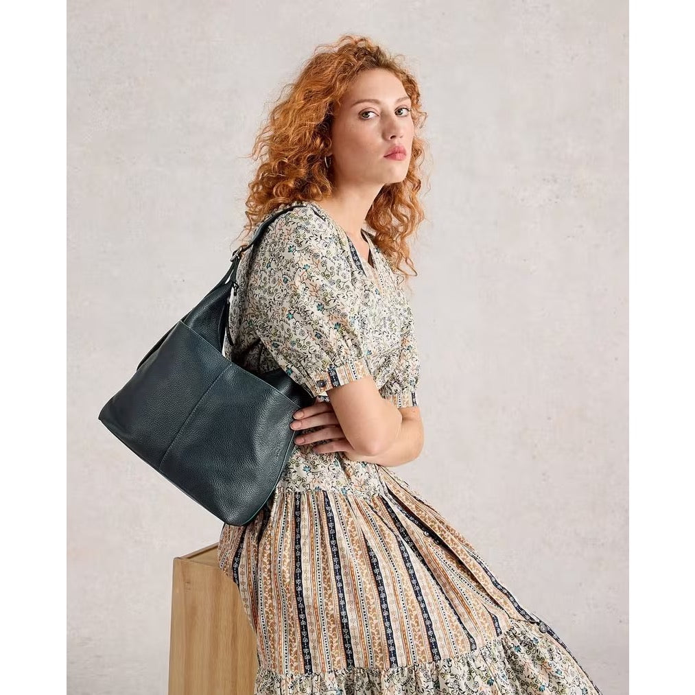 White Stuff Womens Sophia Leather Bag 444908 Dark Navy Accessories ONE SIZE / Navy