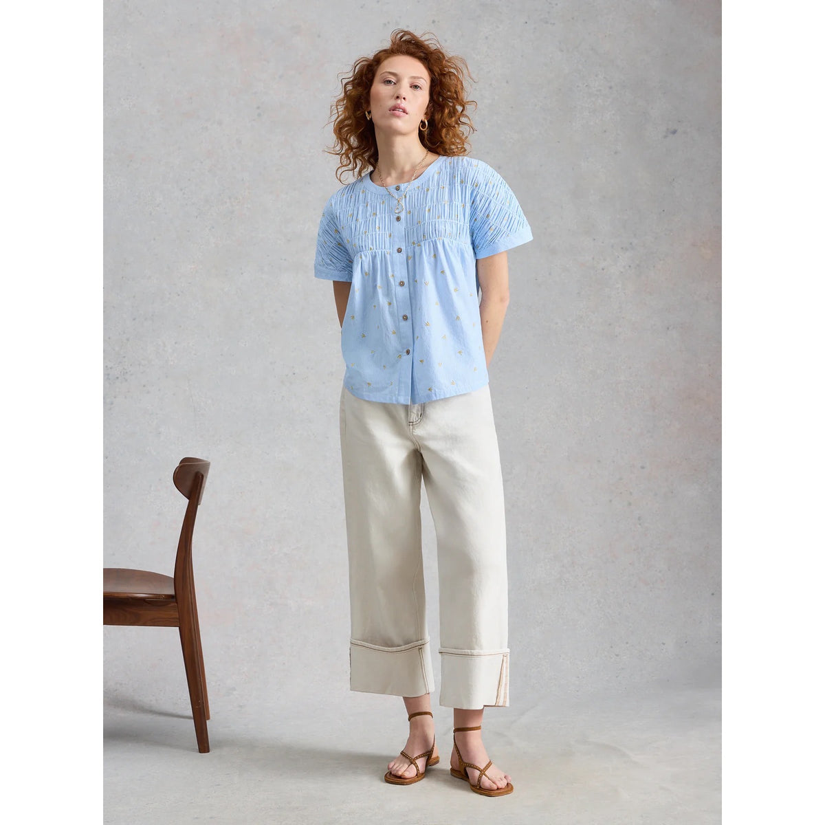 White Stuff Womens Tammie Shirt 446097 Blue