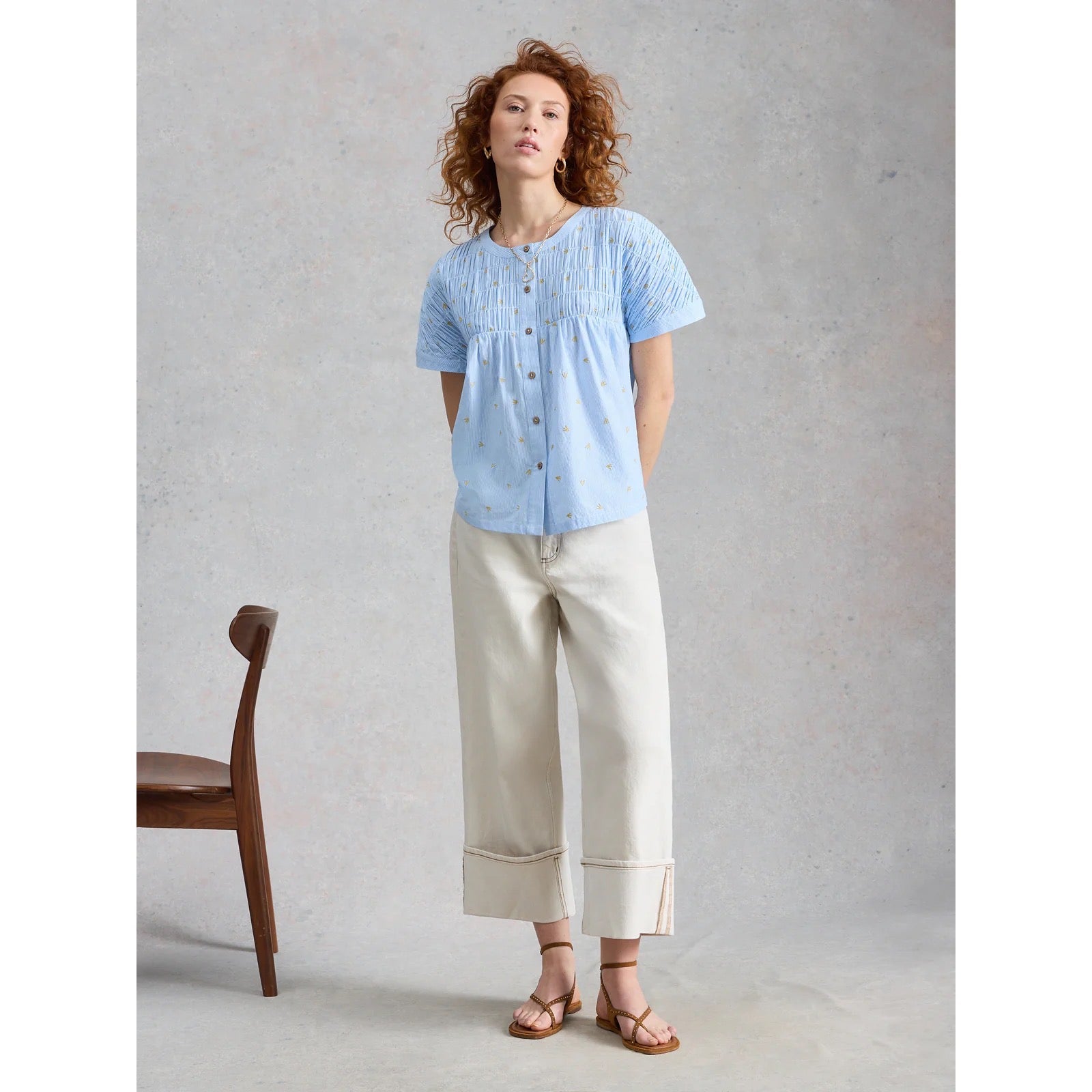 White Stuff Womens Tammie Shirt 446097 Blue