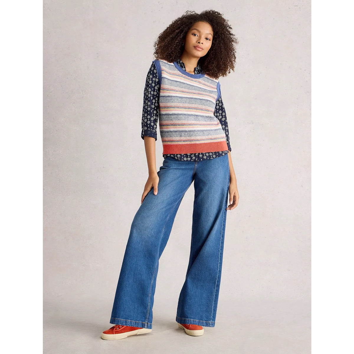 White Stuff Womens Tara Tank Top 444094 Blue Multi Clothing SMALL ADULT / Multi,MEDIUM ADULT / Multi,LARGE ADULT / Multi,XL ADULT / Multi