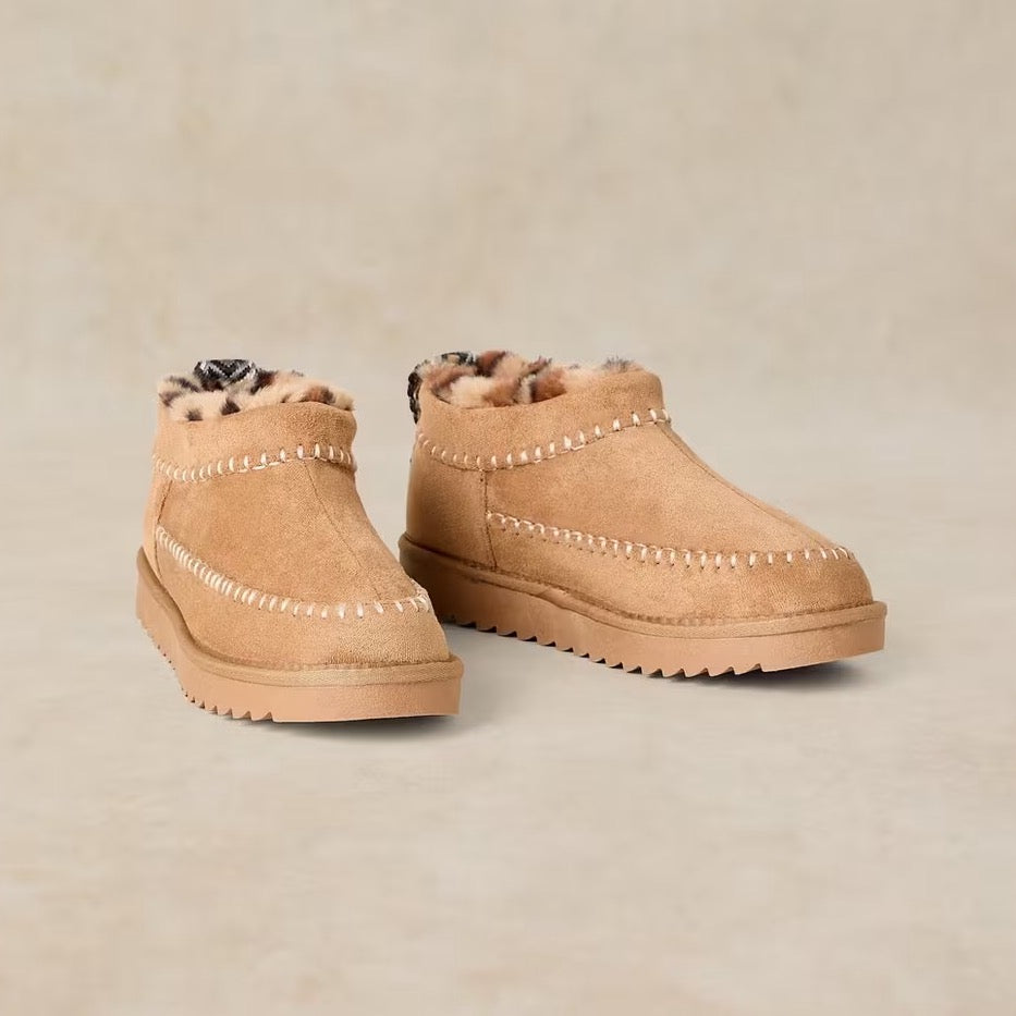 White Stuff Womens Whipstitch Bootie Slippers 447631 Tan Footwear UK4 / Tan,UK5 / Tan,UK6 / Tan,UK7 / Tan