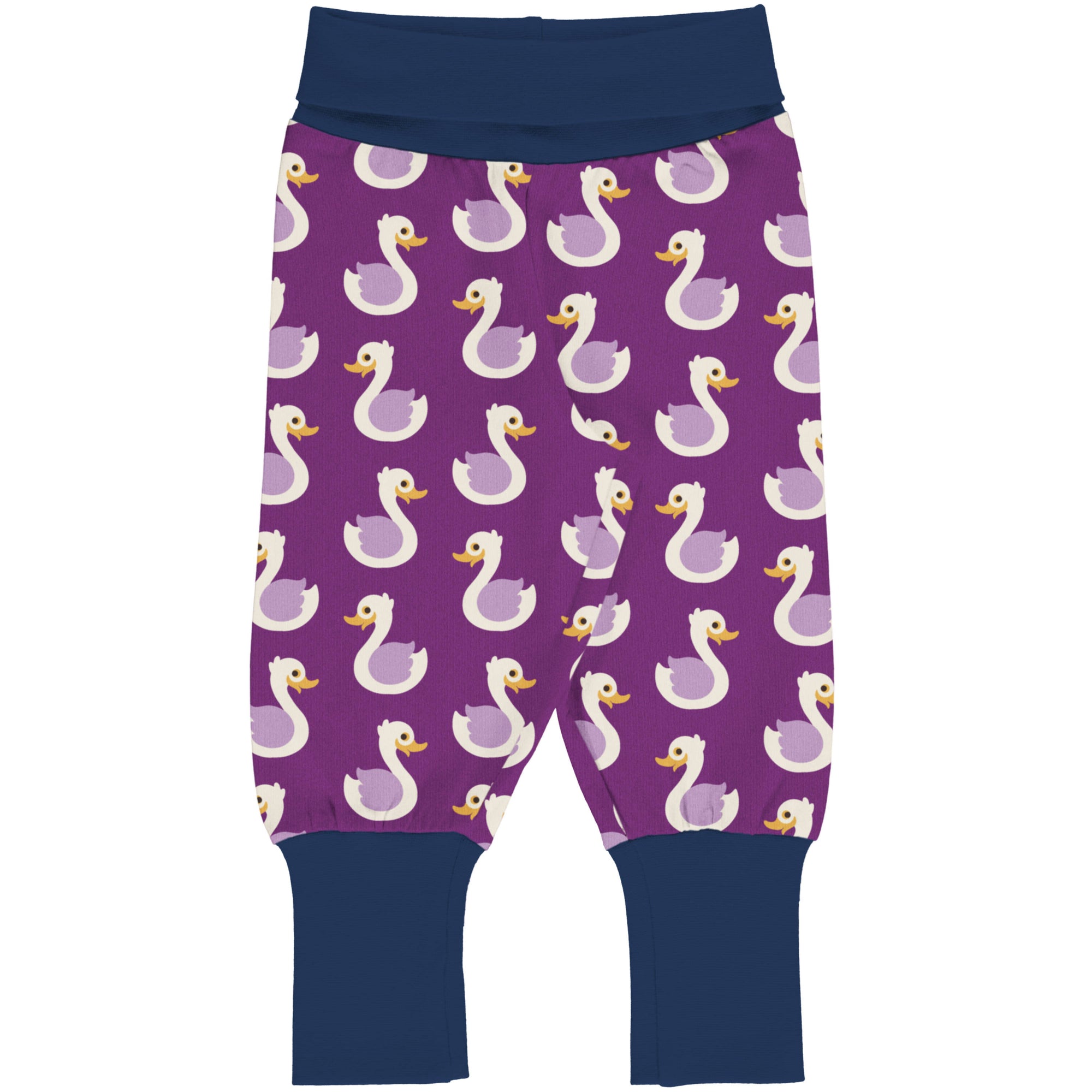 Maxomorra Swan Infant Pants Dxa2307 Clothing 3-6M / Purple,9-12M / Purple,18-24M / Purple