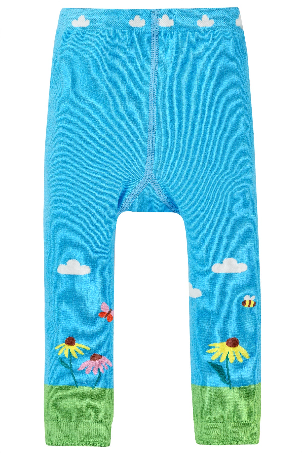 Frugi Infant Knitted Leggings Ll8yy Blue Bee Clothing 0-6M / Blue,6-12M / Blue,1-2YRS / Blue,2-4YRS / Blue