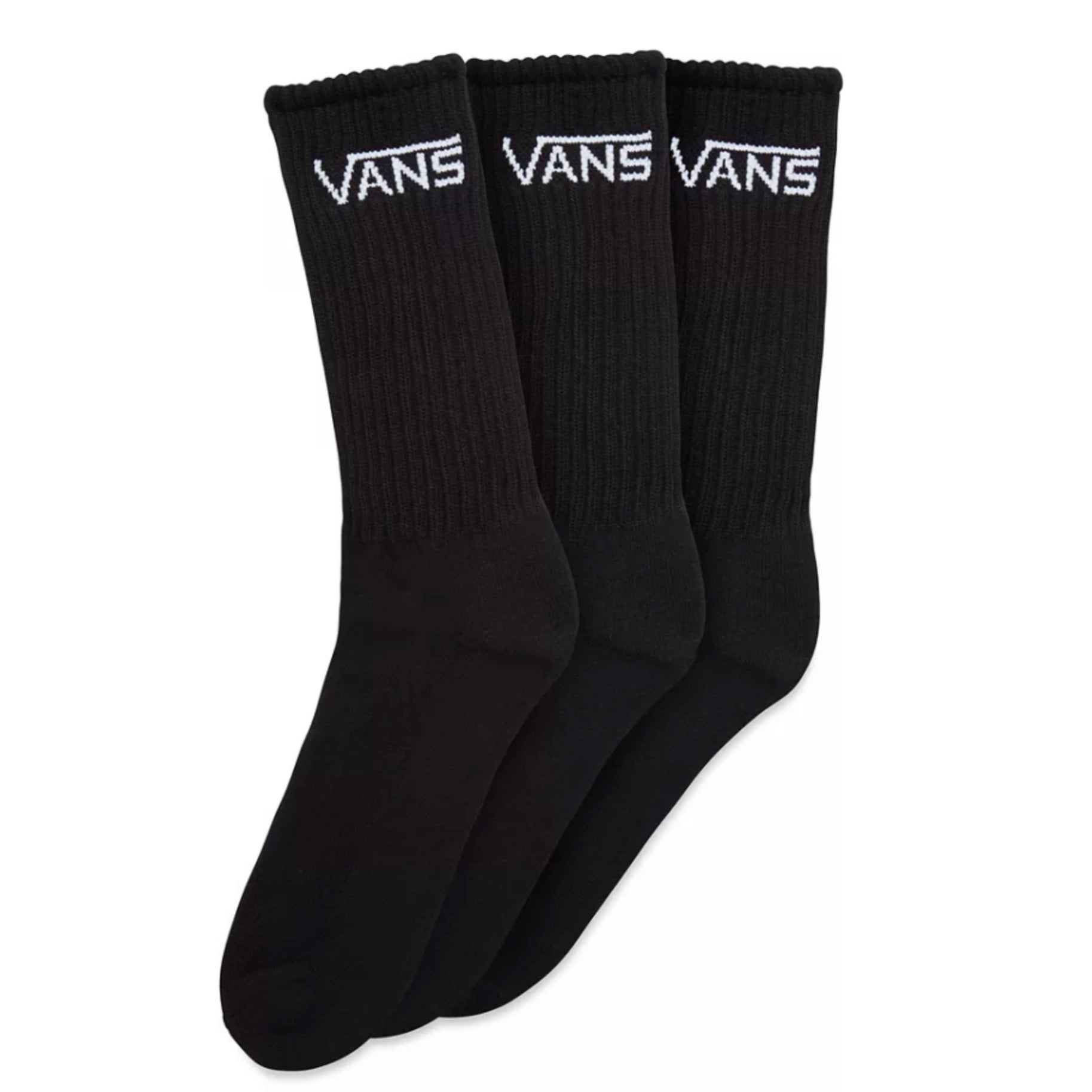 Vans Youth 3 Pack Socks Vn000xrzblk1 Black Clothing ONE SIZE / Black