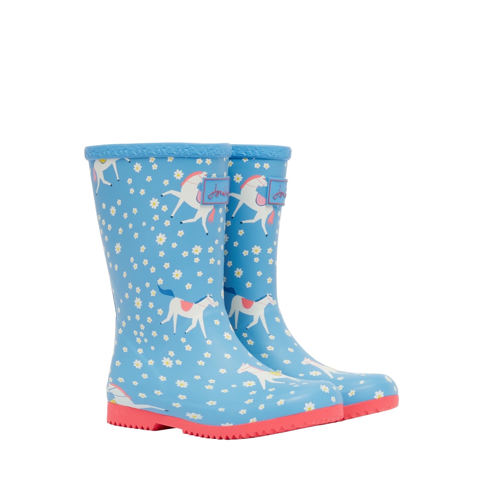 Joules Wellingtons Blue Horses 216592 Koast Clothing