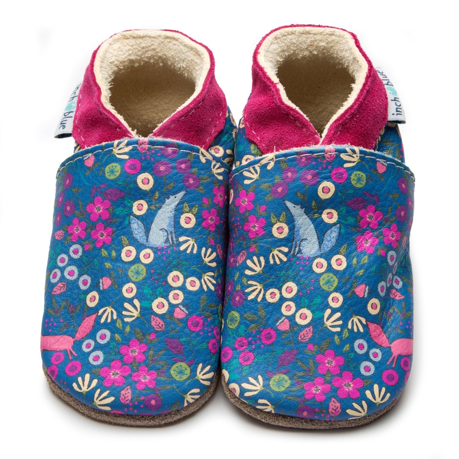 Inch Blue Baby Shoes Meadow Fox 3984 Footwear 0-6M / Multi,6-12M / Multi,12-18M / Multi