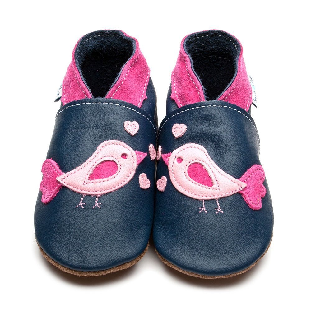 Inch Blue Baby Shoes Bird Damour 2612 Navy Footwear 6-12M / Navy,12-18M / Navy