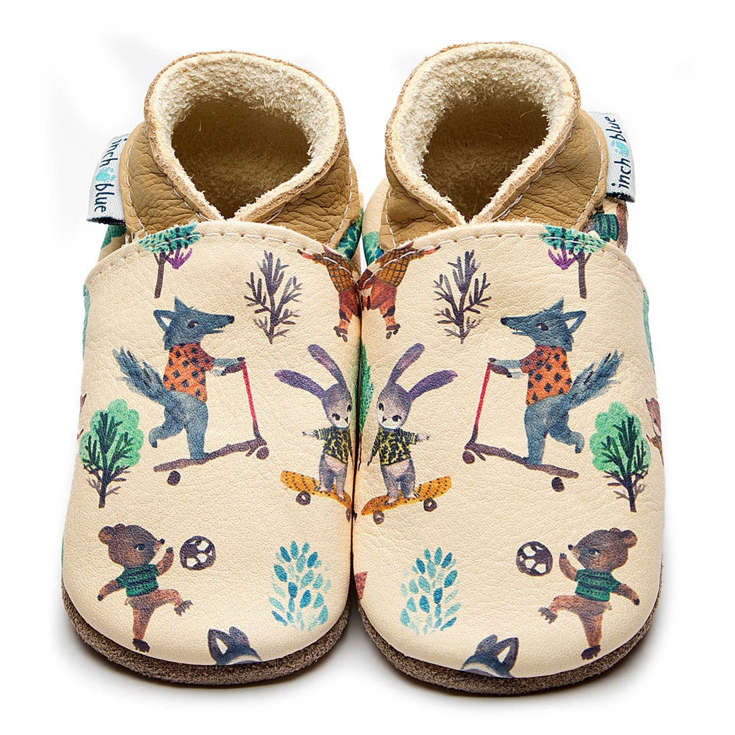Inch Blue Baby Shoes Forest Fun 3962 Footwear 0-6M / Natural,6-12M / Natural,12-18M / Natural